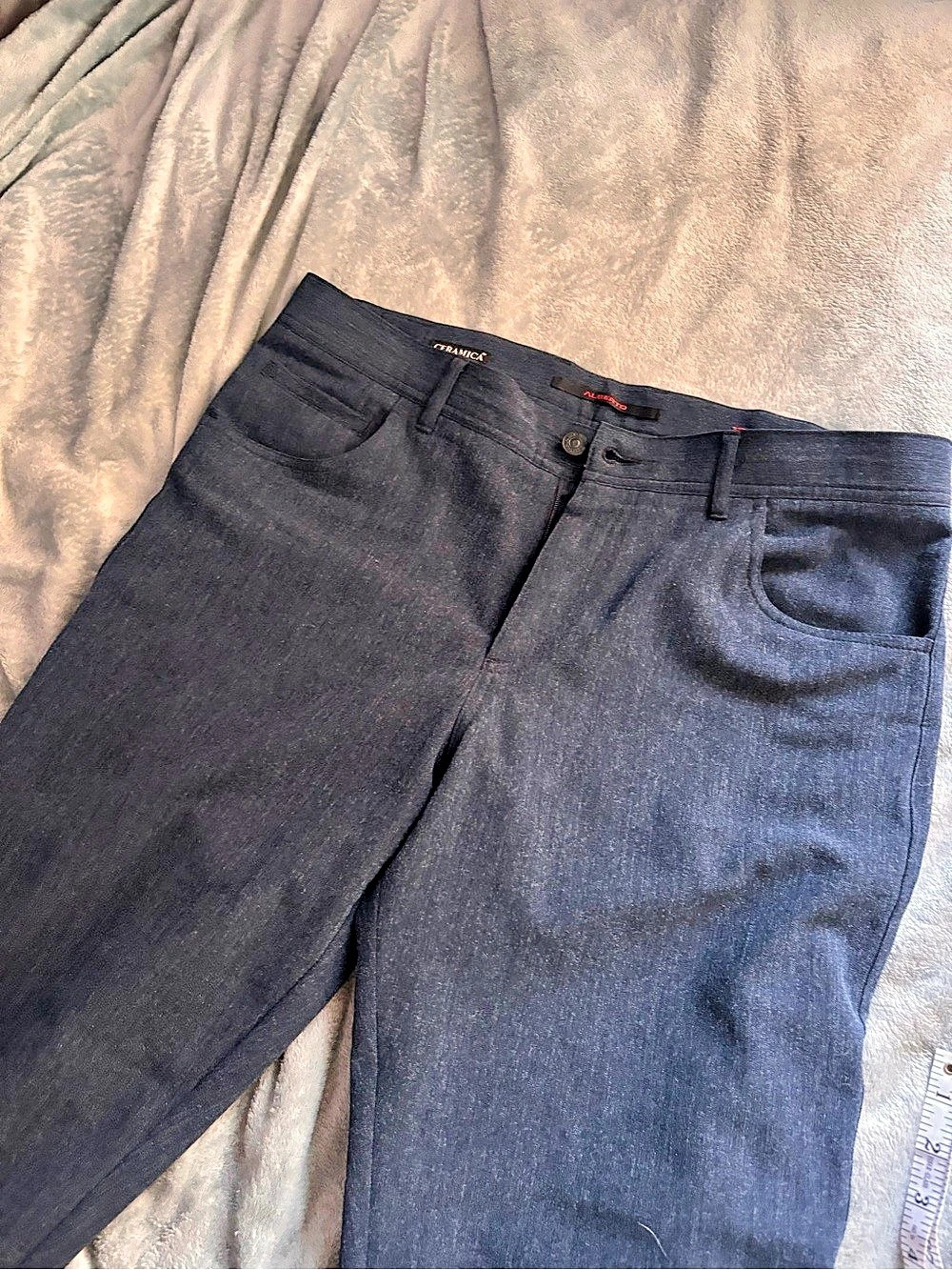 Navy Alberto ceramica pants size 34